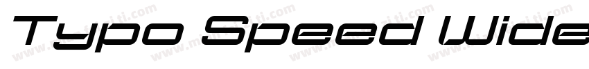 Typo Speed Wide Demo字体转换